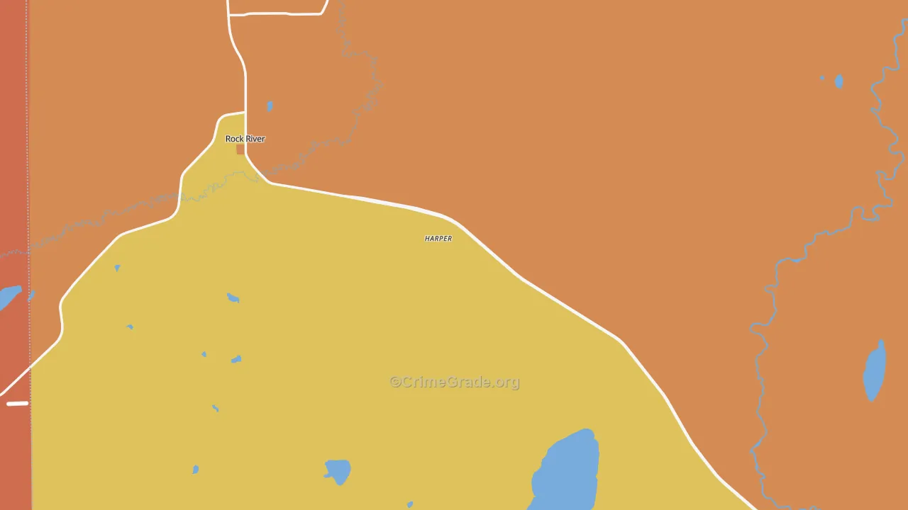 Bosler, WY Map of Murder Rates