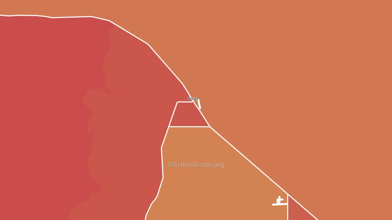 Bouse, AZ Map of Murder Rates