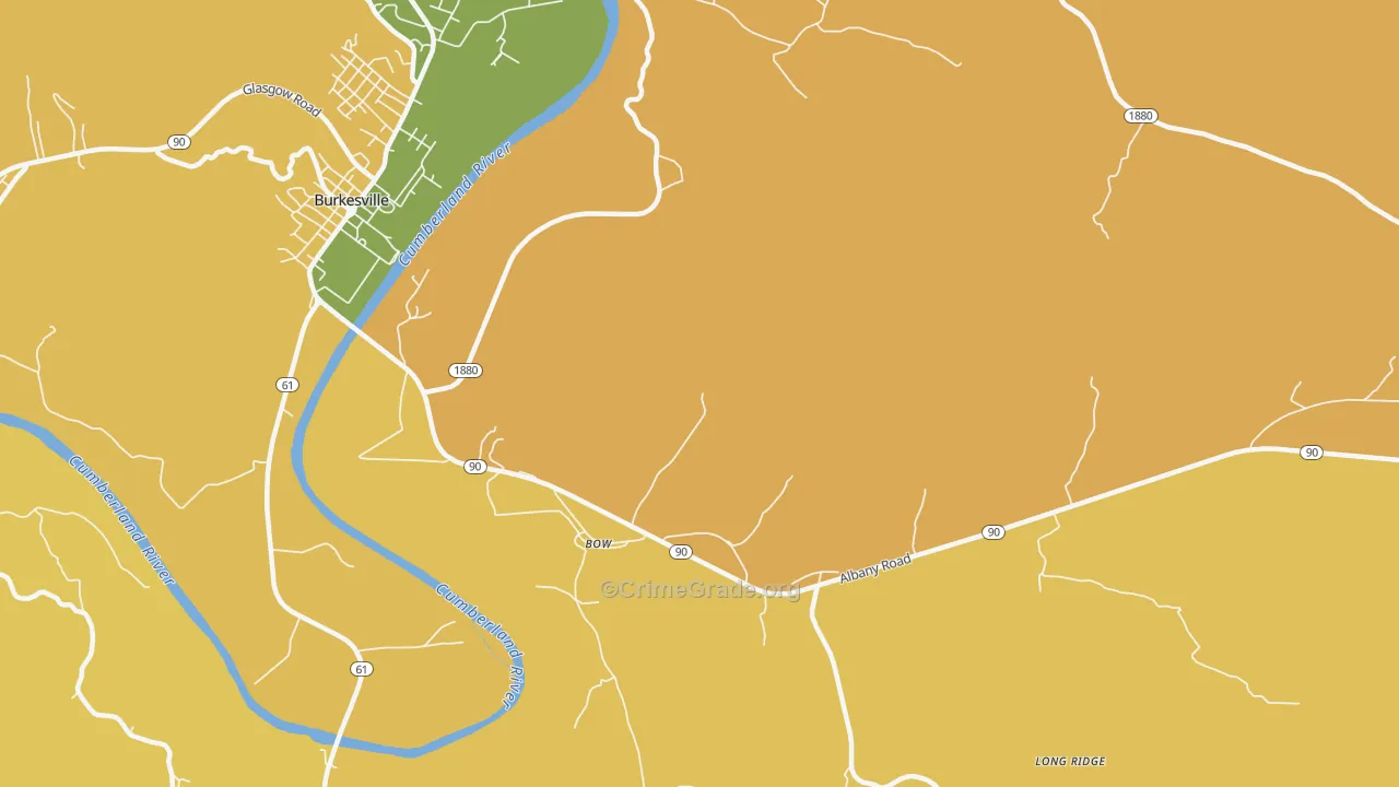 Bow, KY Map of Murder Rates