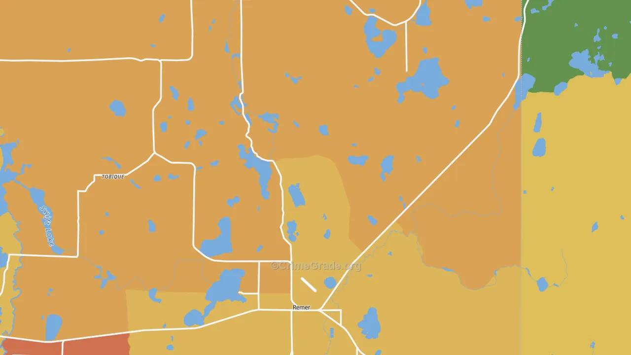Bowstring, MN Map of Murder Rates