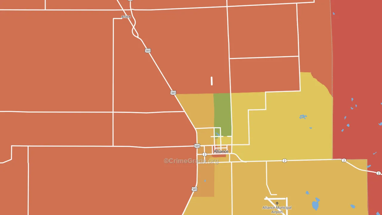 Box Butte County, NE Map of Murder Rates