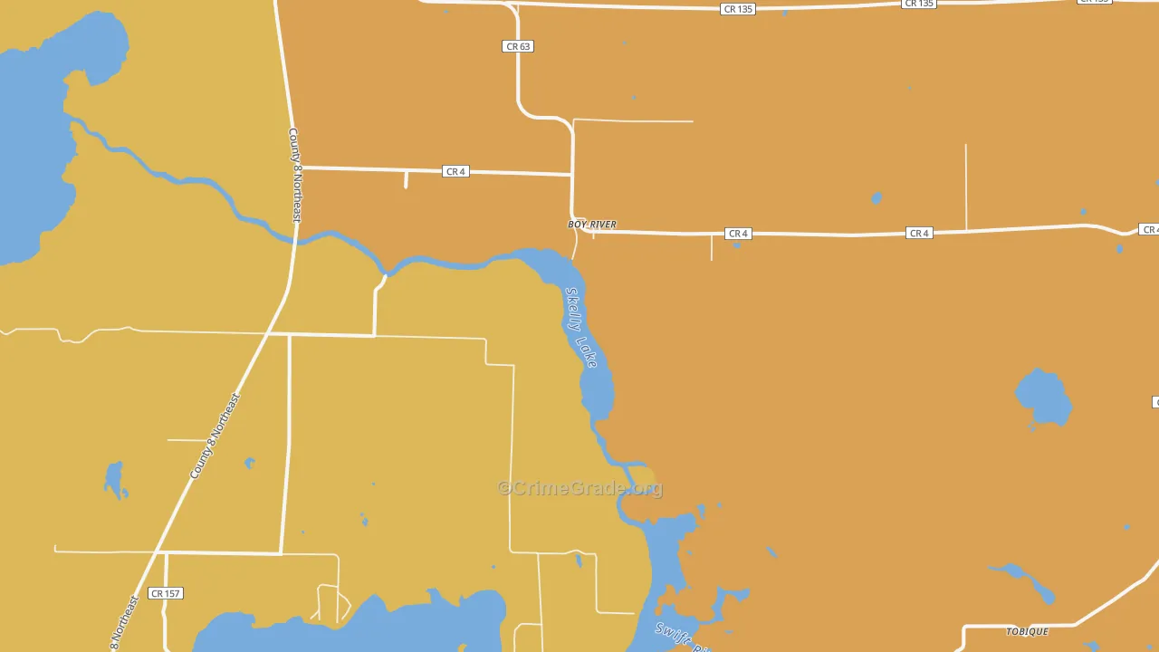 Boy River, MN Map of Murder Rates
