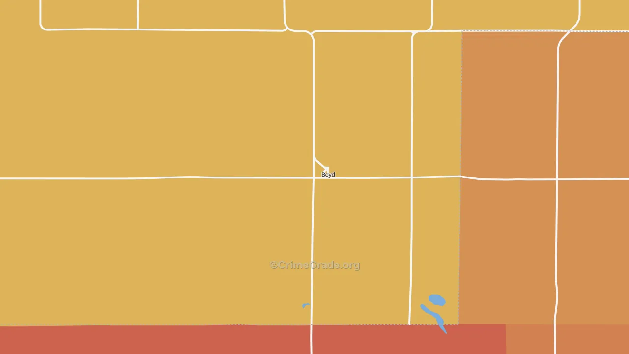Boyd, MN Map of Murder Rates