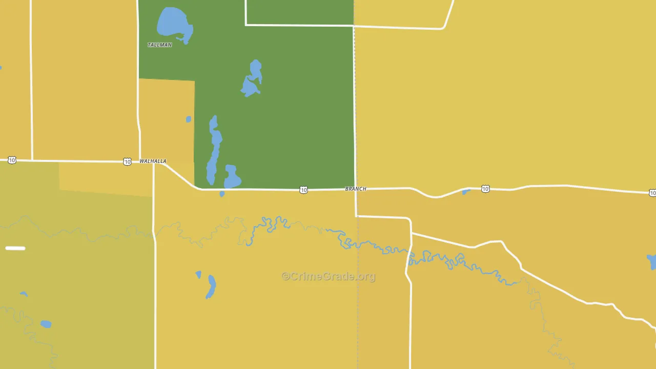 Branch, MI Map of Murder Rates