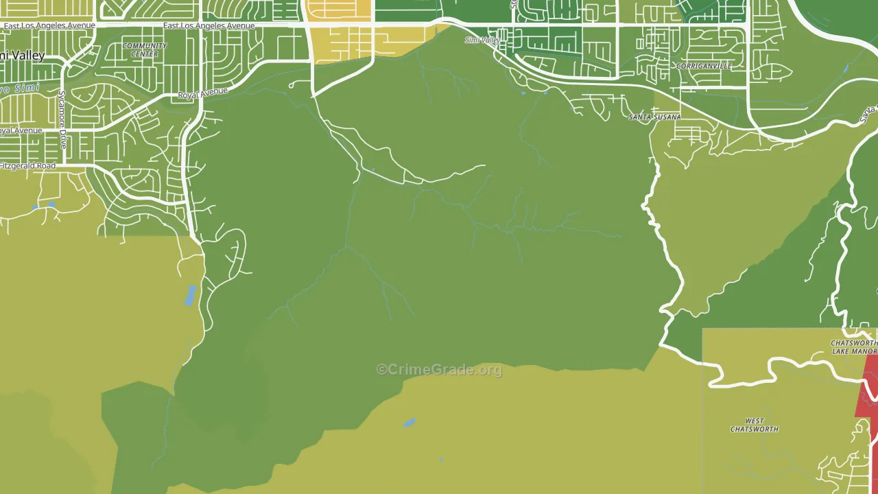 Brandeis, CA Map of Murder Rates