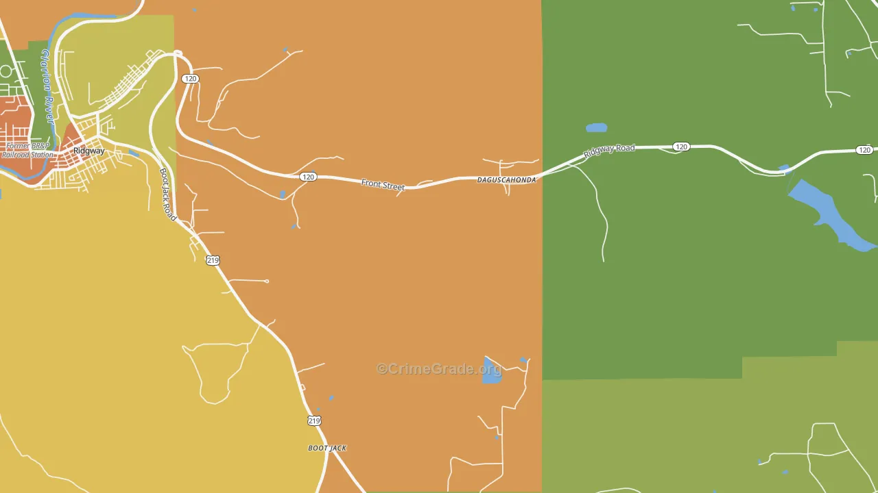 Brandy Camp, PA Map of Murder Rates