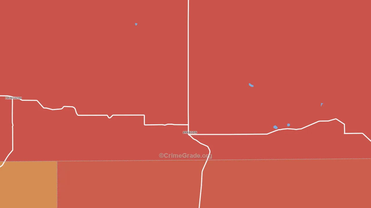 Branson, CO Map of Murder Rates
