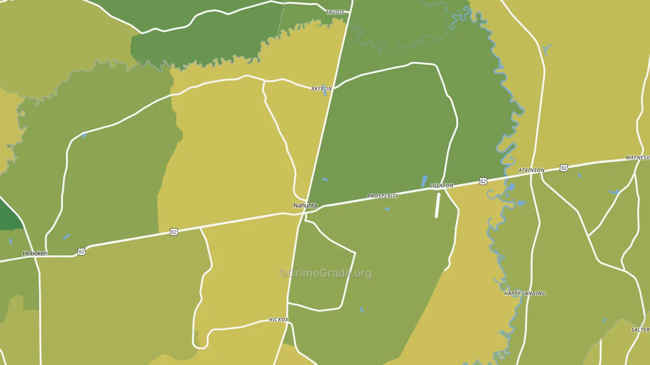 Brantley County, GA Map of Murder Rates