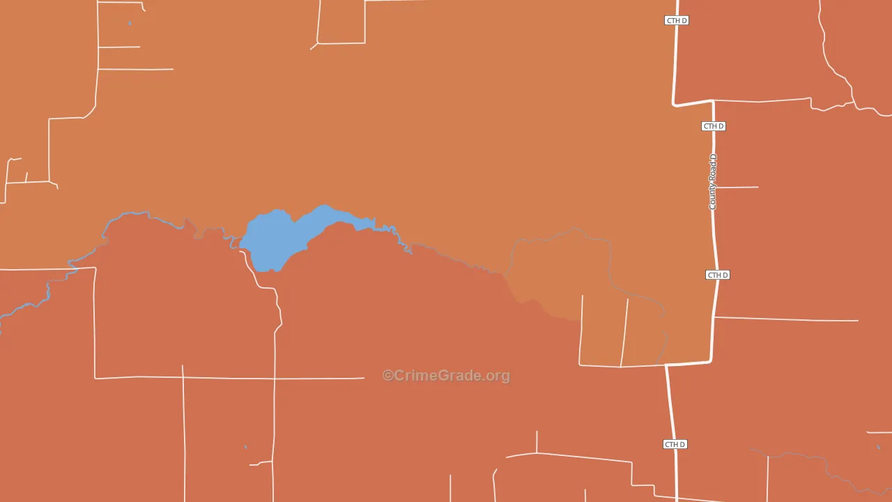Brantwood, WI Map of Murder Rates
