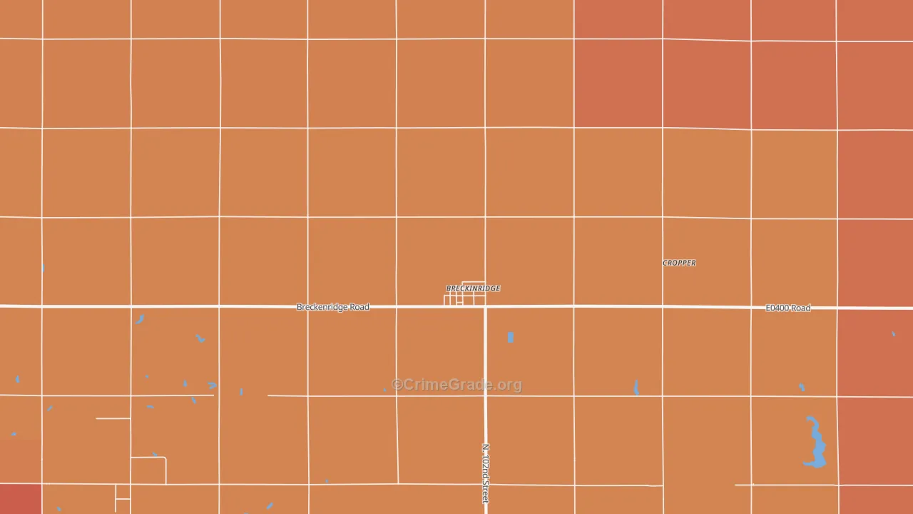 Breckenridge, OK Map of Murder Rates
