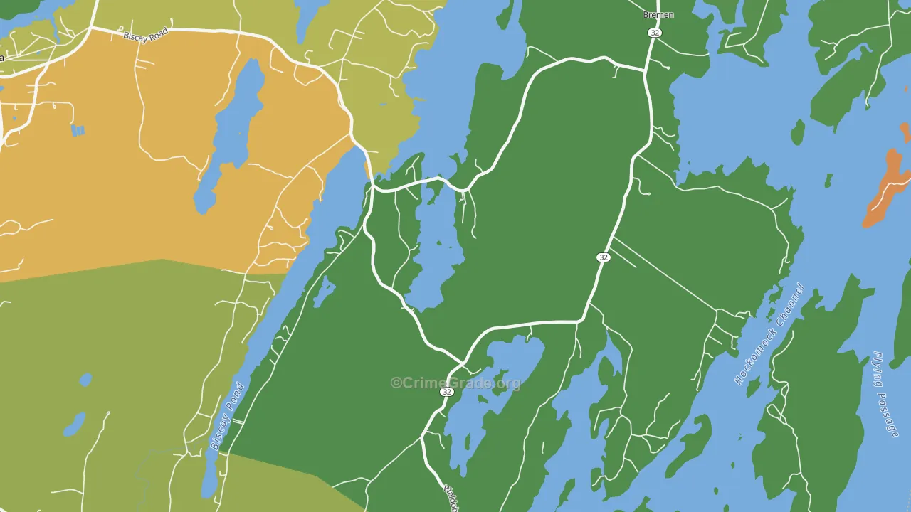Bremen, ME Map of Murder Rates