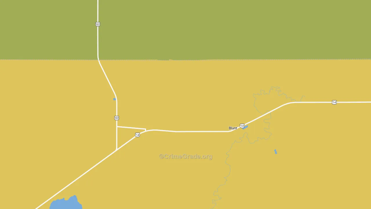 Bretton, SD Map of Murder Rates