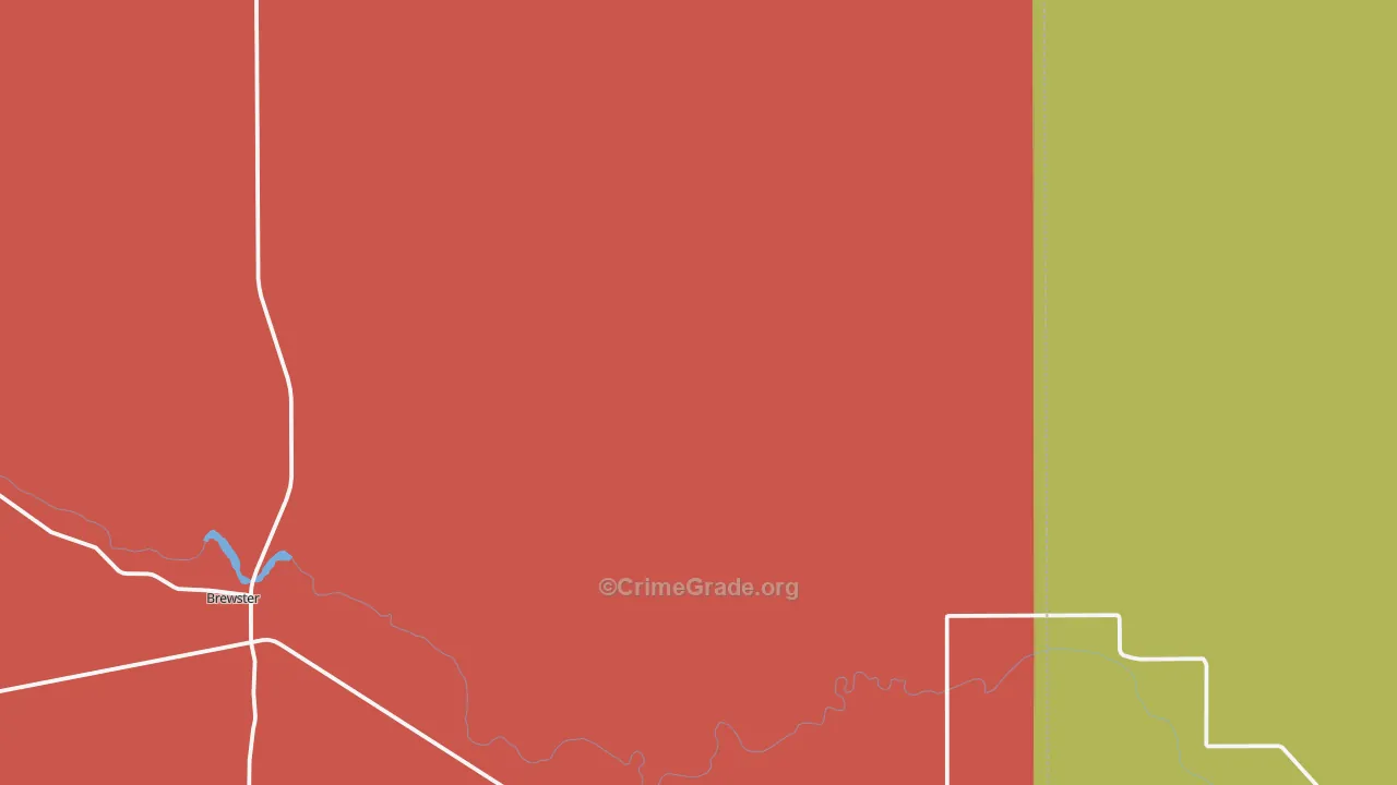 Brewster, NE Map of Murder Rates
