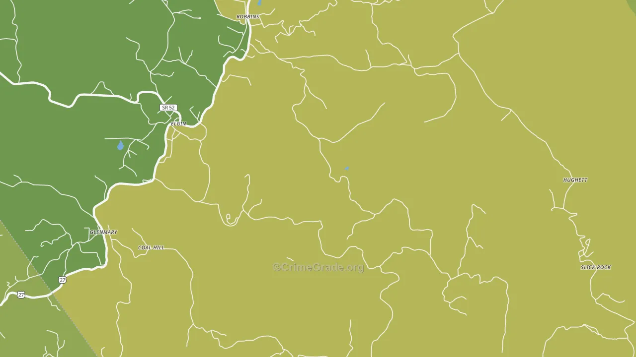 Brewstertown, TN Map of Murder Rates