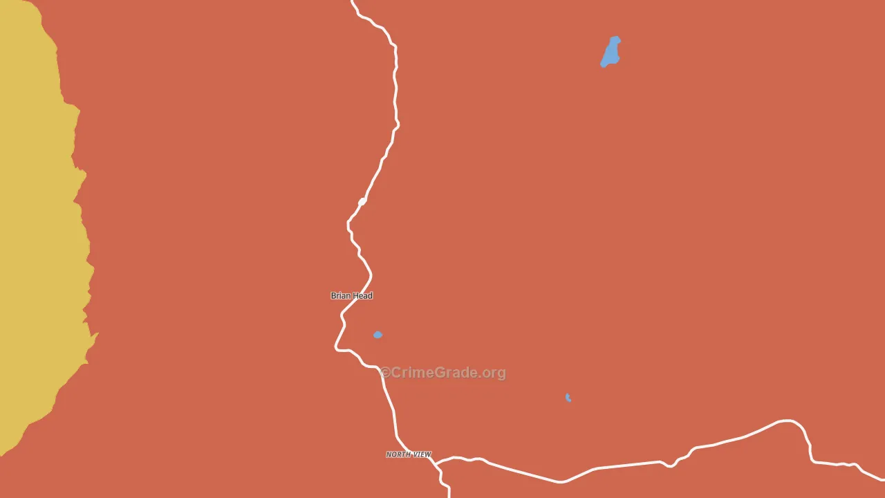 Brian Head, UT Map of Murder Rates