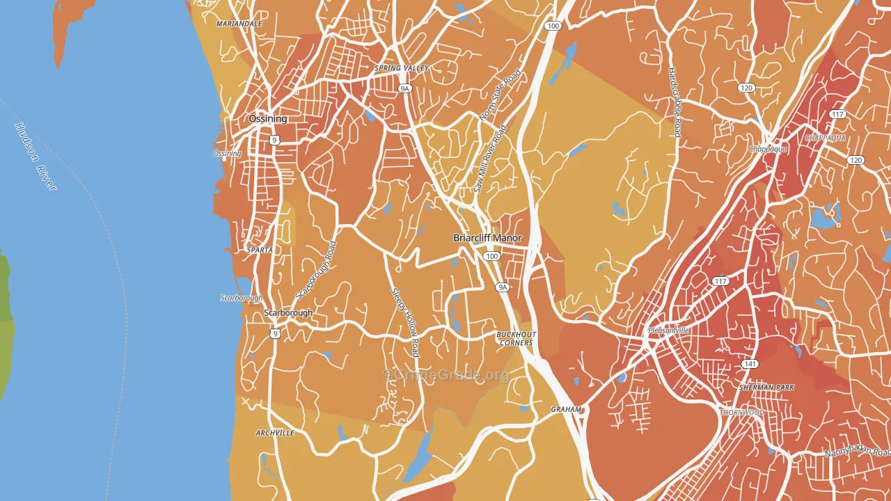 Briarcliff Manor, NY Map of Murder Rates
