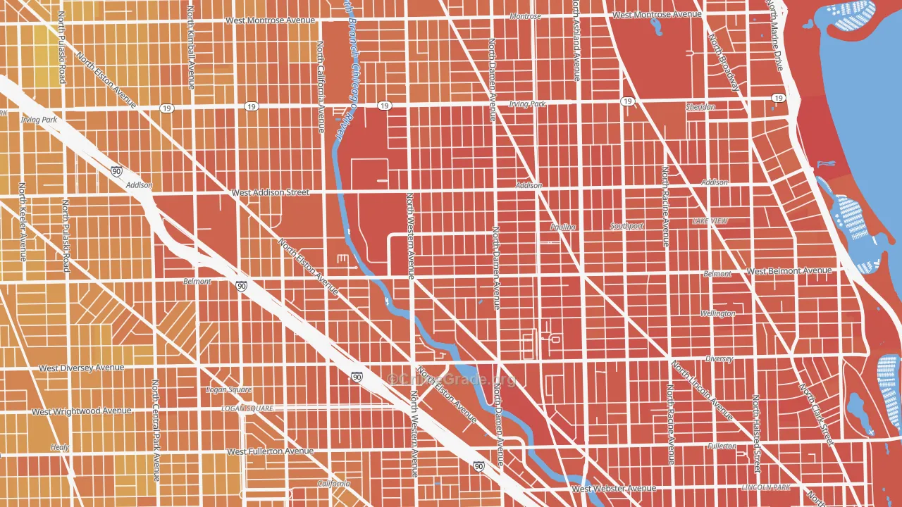 Bricktown, Chicago, IL Map of Murder Rates