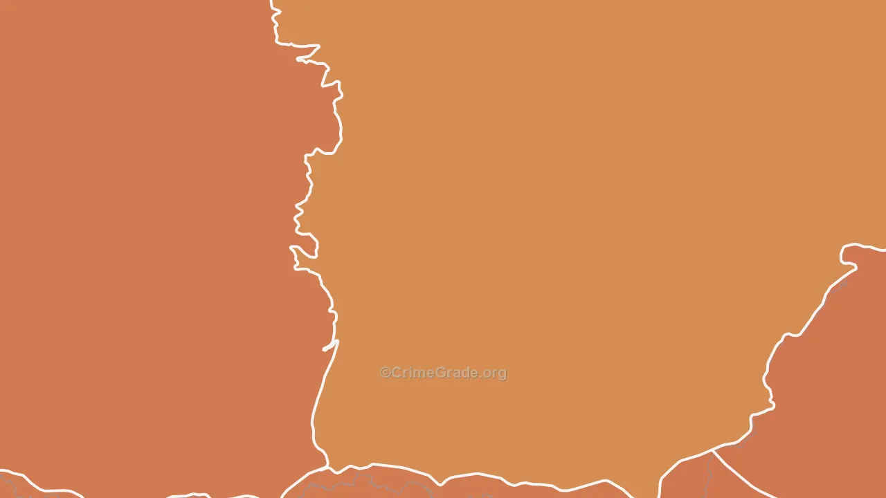 Bridgeport, OR Map of Murder Rates