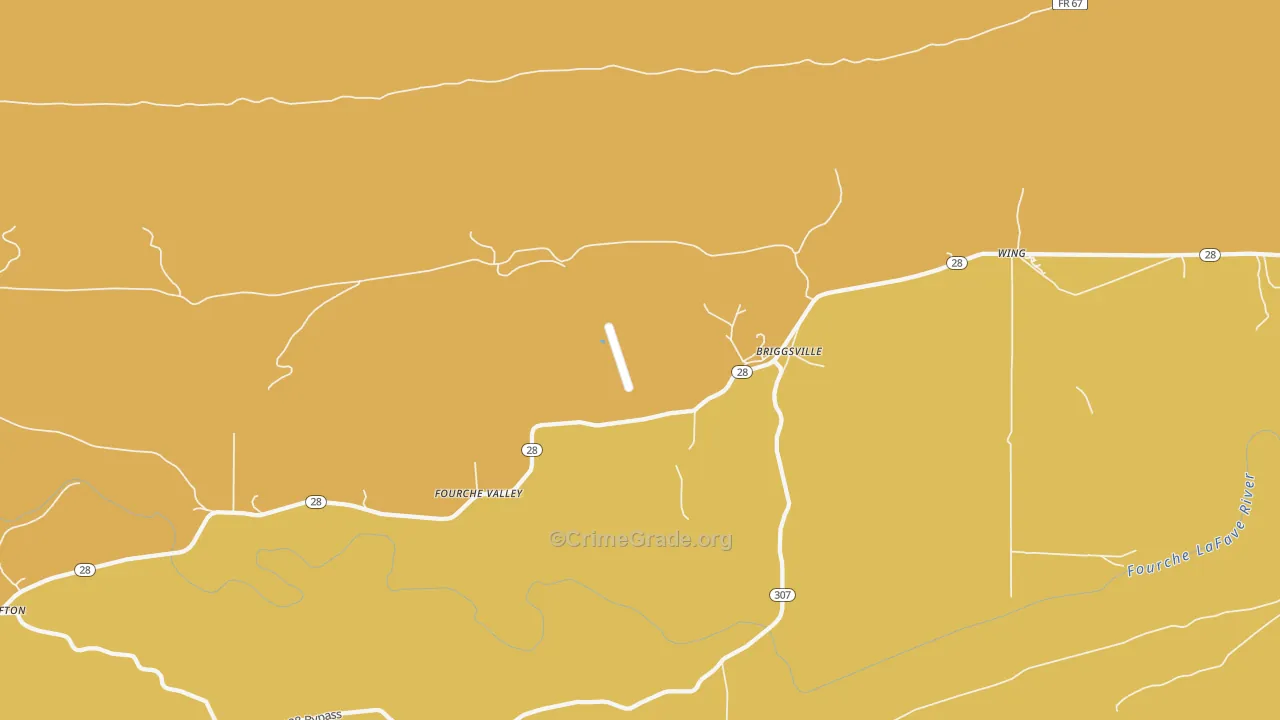 Briggsville, AR Map of Murder Rates