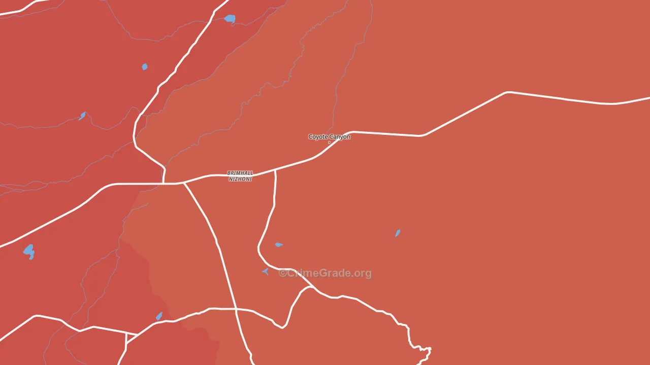 Brimhall, NM Map of Murder Rates