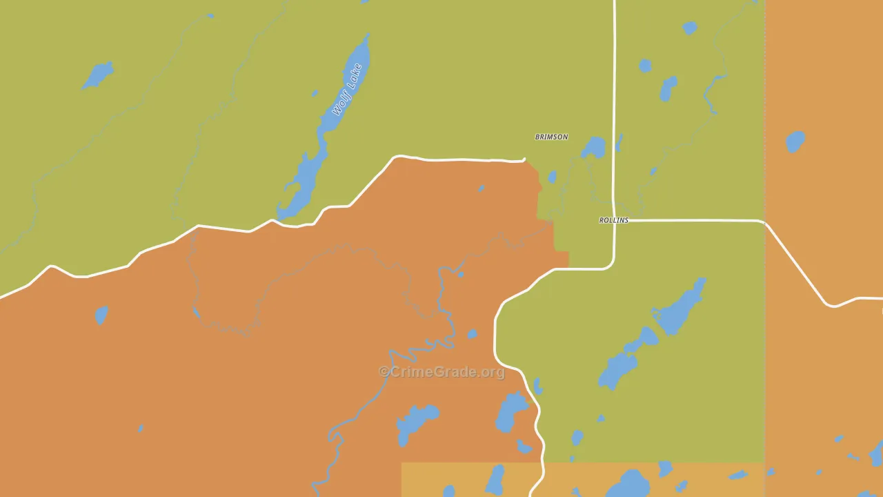 Brimson, MN Map of Murder Rates