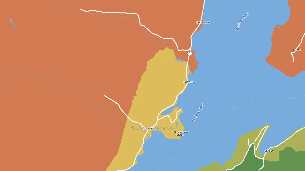Brinnon, WA Map of Murder Rates