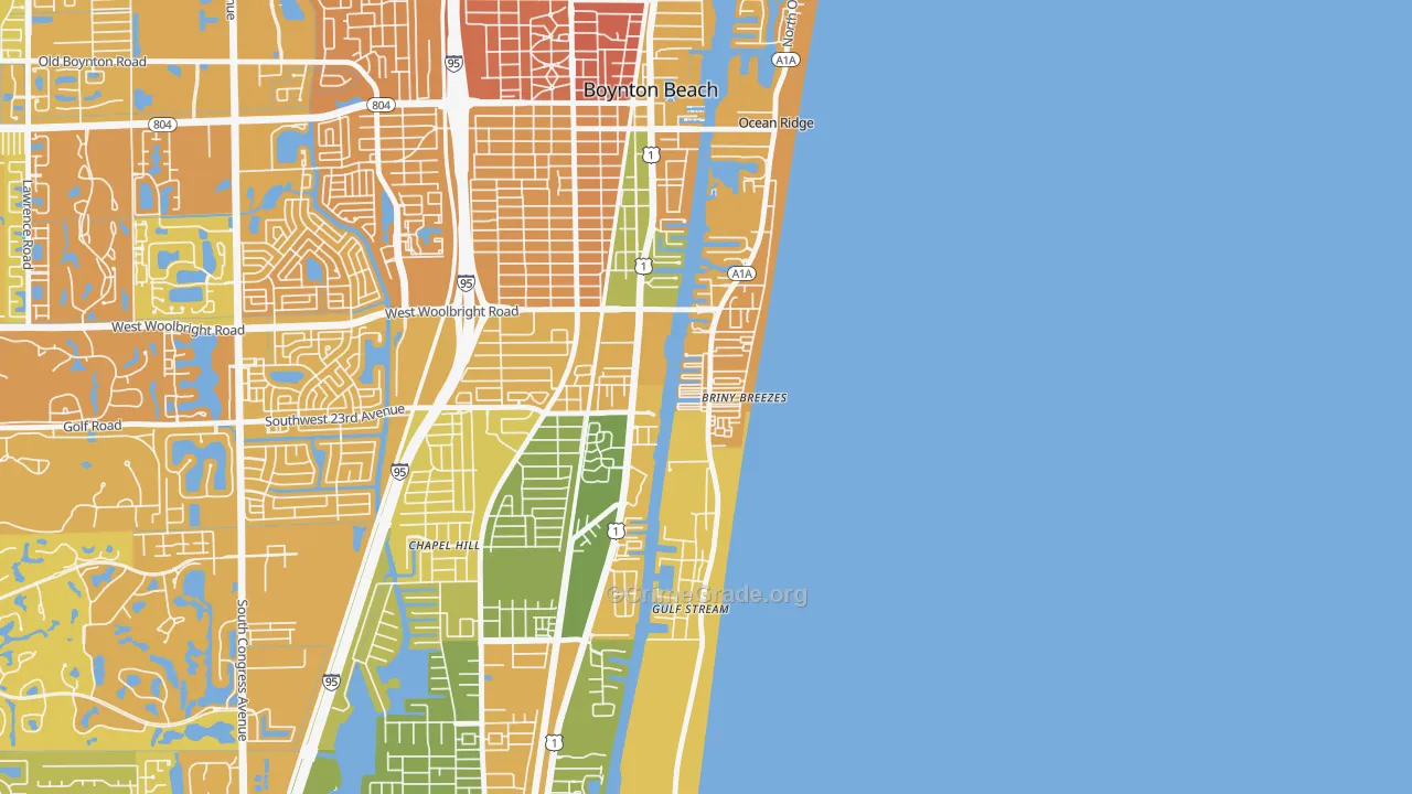 Briny Breezes, FL Map of Murder Rates