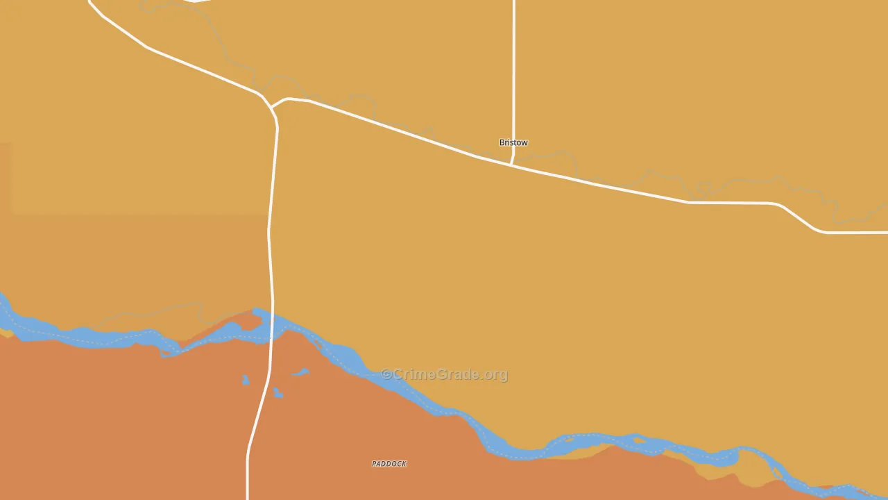 Bristow, NE Map of Murder Rates