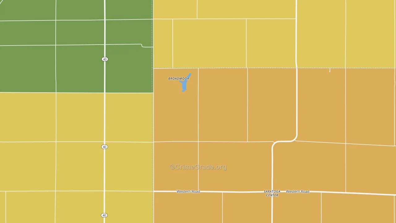 Broadmoor, IL Map of Murder Rates