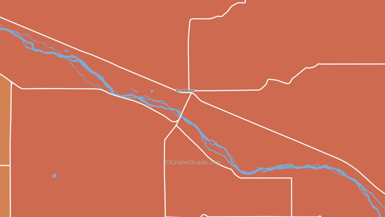 Broadwater, NE Map of Murder Rates