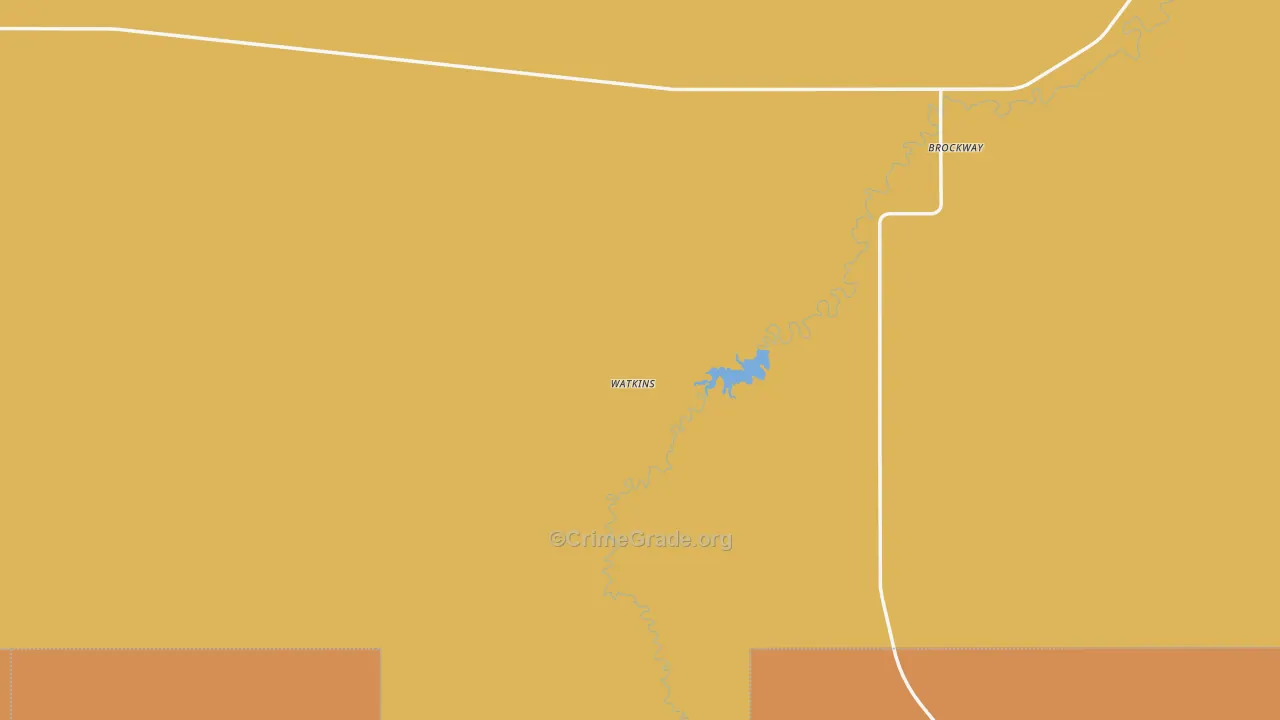 Brockway, MT Map of Murder Rates