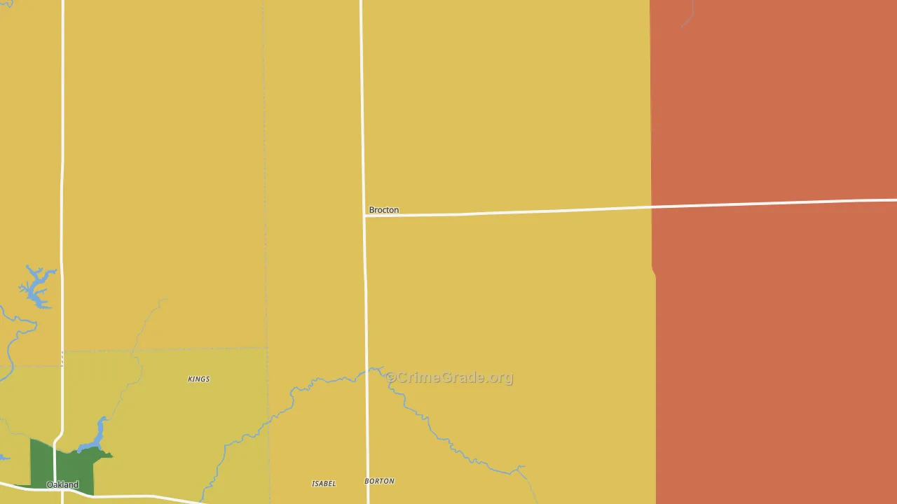 Brocton, IL Map of Murder Rates