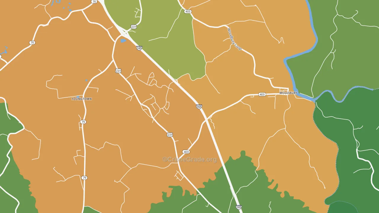 Brooklyn, KY Map of Murder Rates