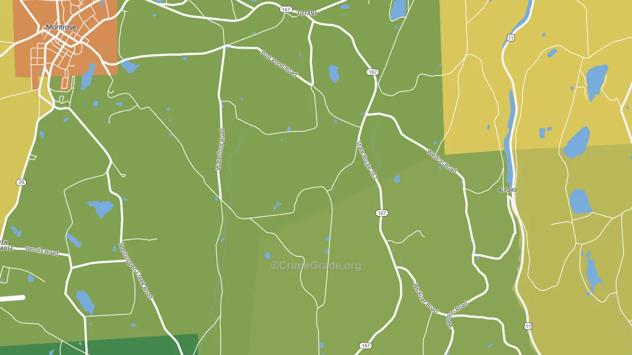Brooklyn, PA Map of Murder Rates