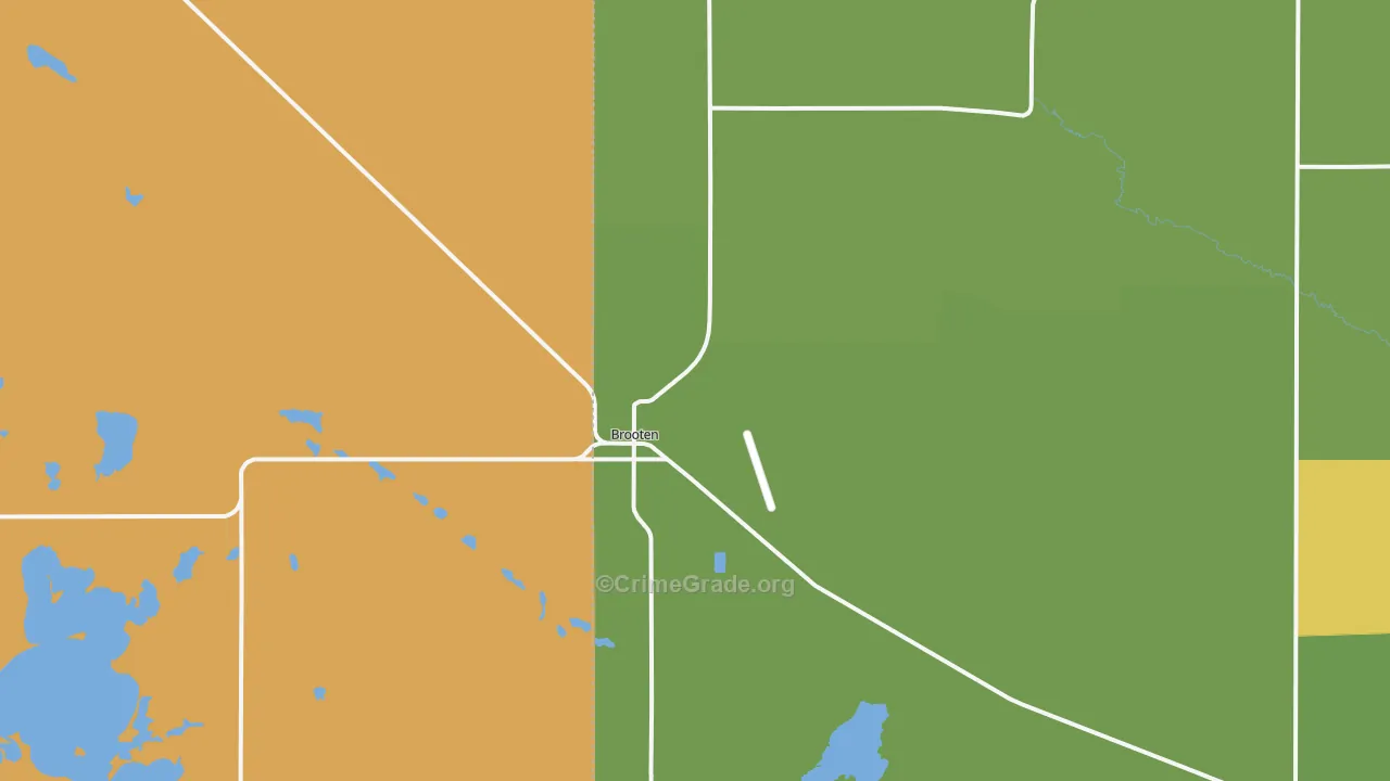 Brooten, MN Map of Murder Rates