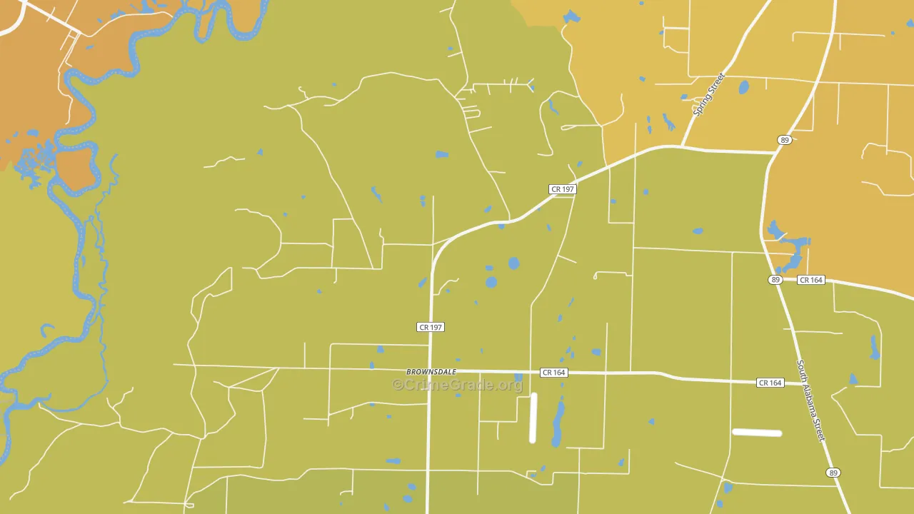 Brownsdale, FL Map of Murder Rates