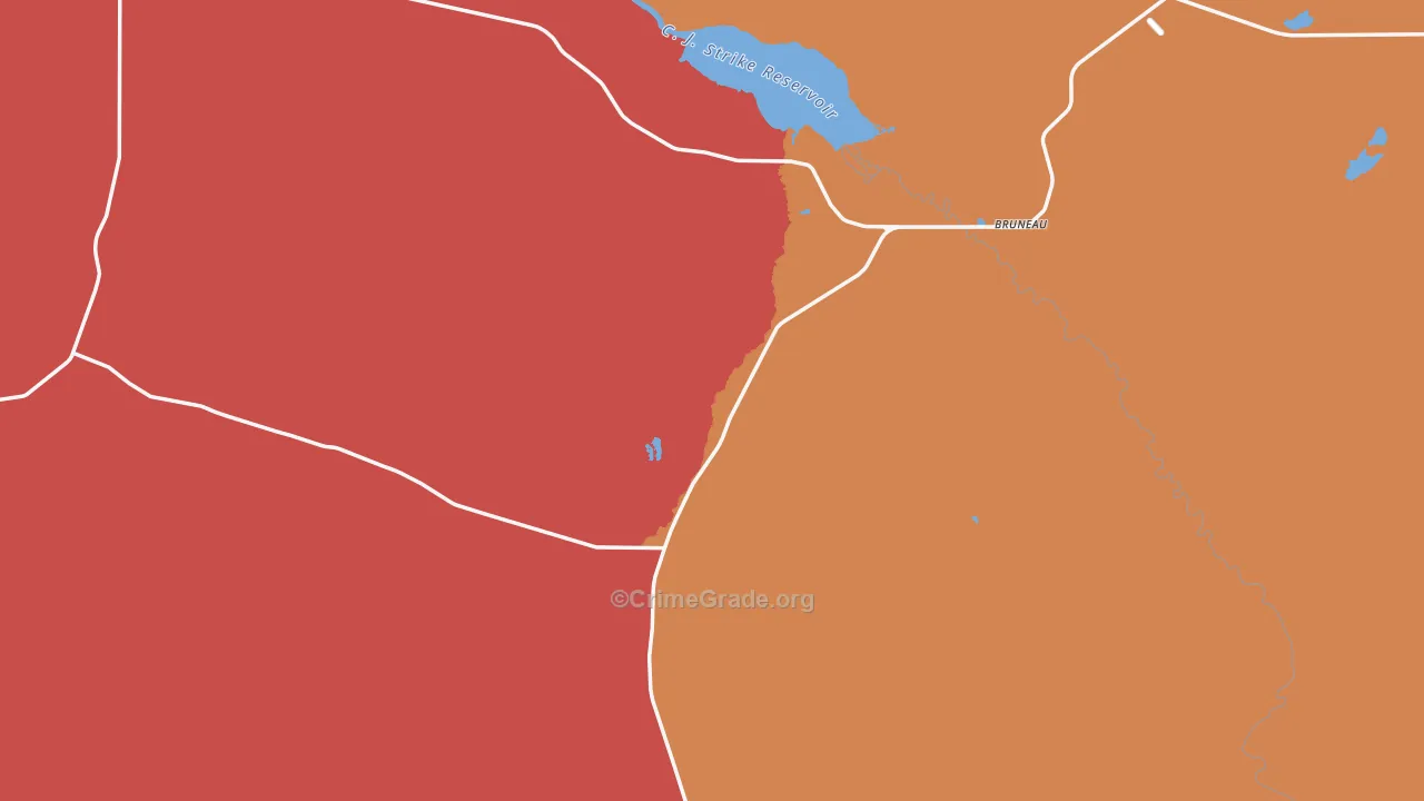 Bruneau, ID Map of Murder Rates