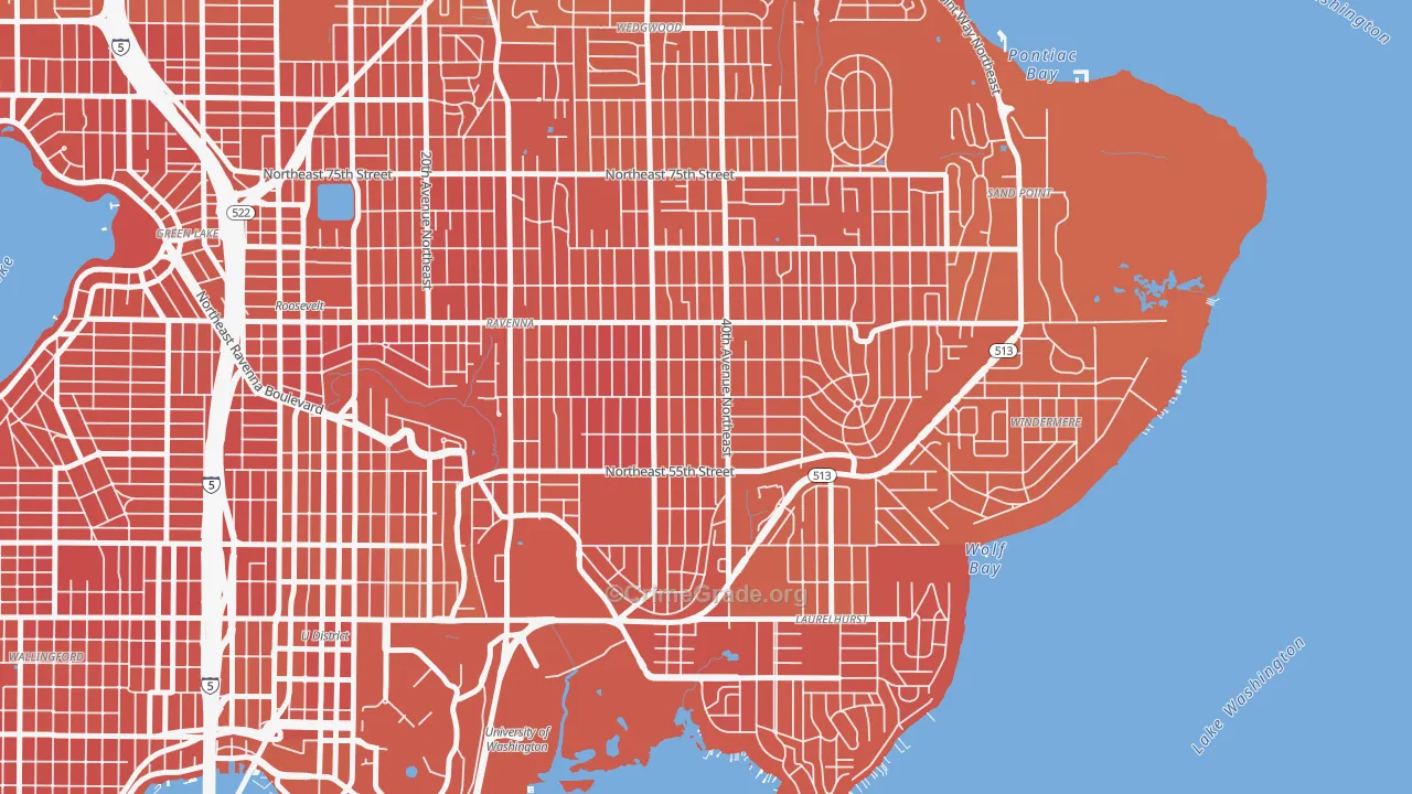 Bryant, Seattle, WA Map of Murder Rates