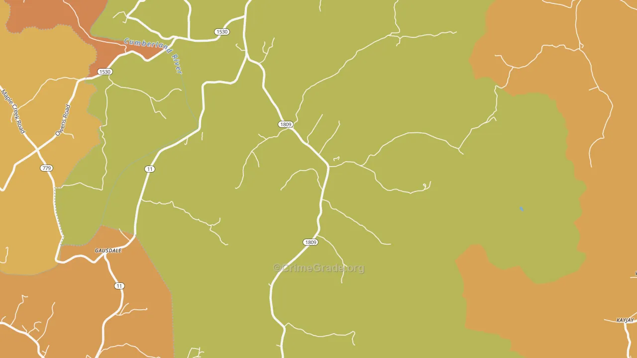 Bryants Store, KY Map of Murder Rates
