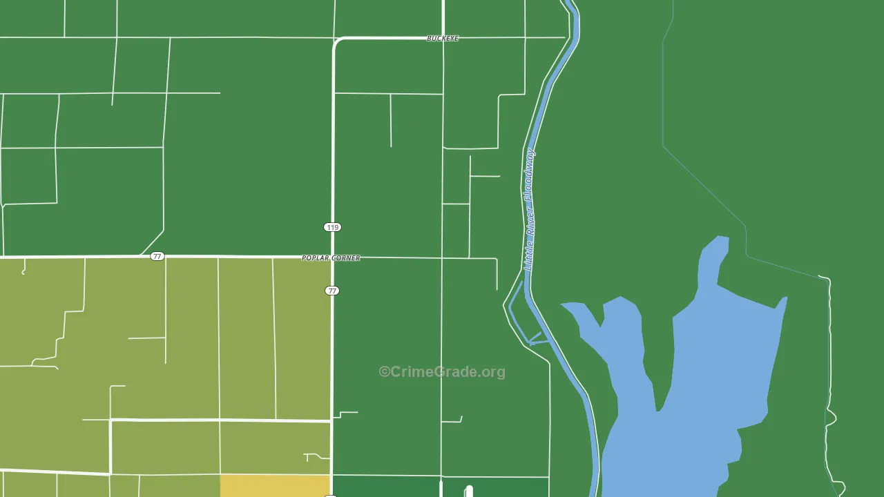 Buckeye, AR Map of Murder Rates