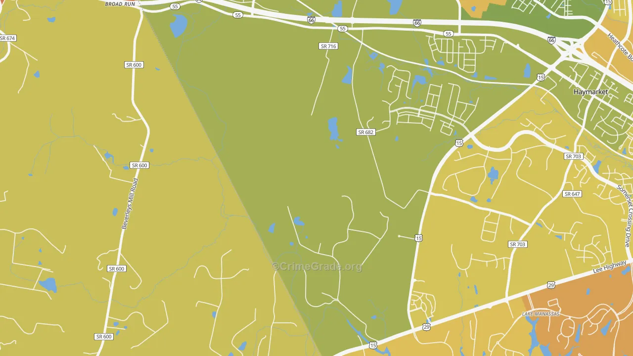Buckland, VA Map of Murder Rates