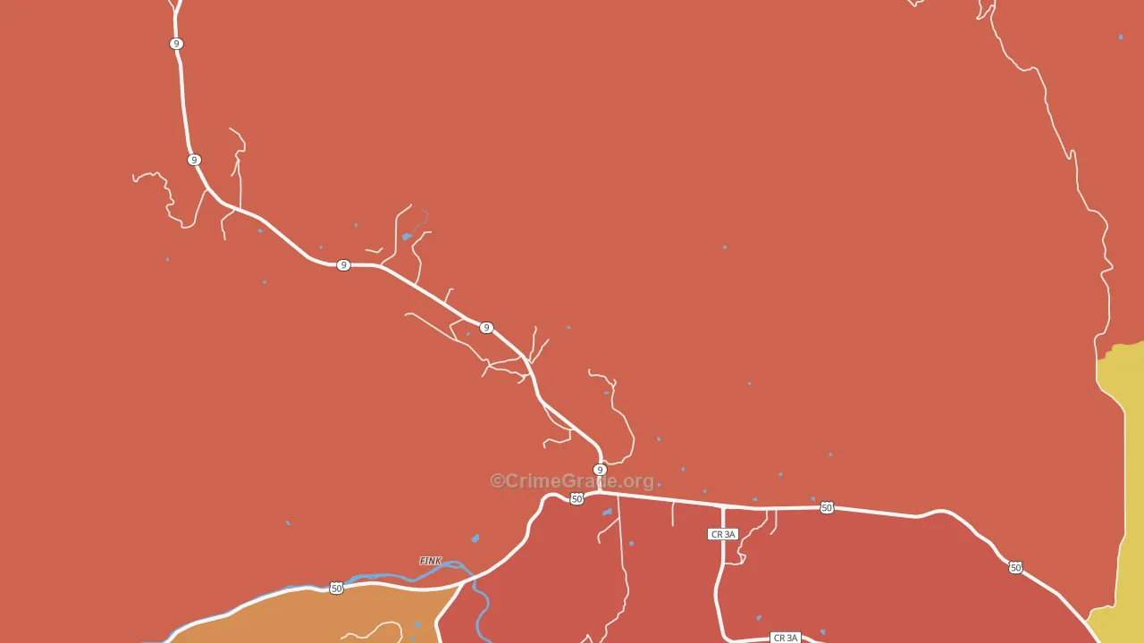 Buckskin Joe, CO Map of Murder Rates