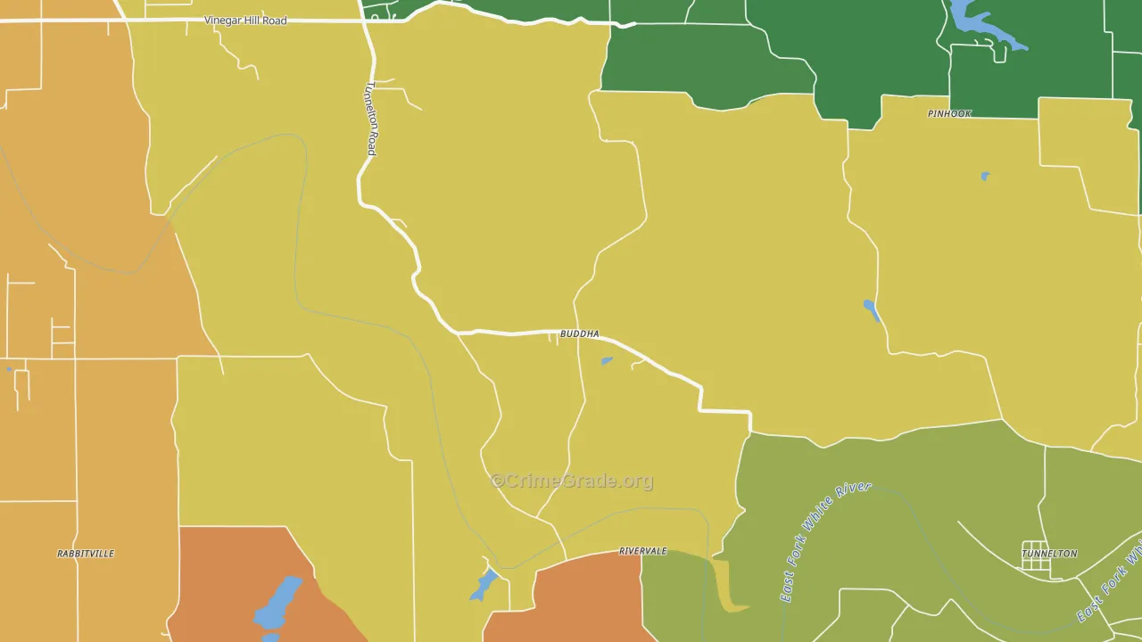 Buddha, IN Map of Murder Rates