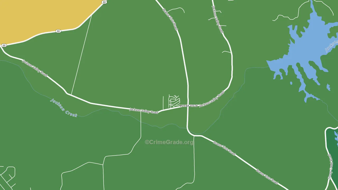Buena Vista, CA Map of Murder Rates