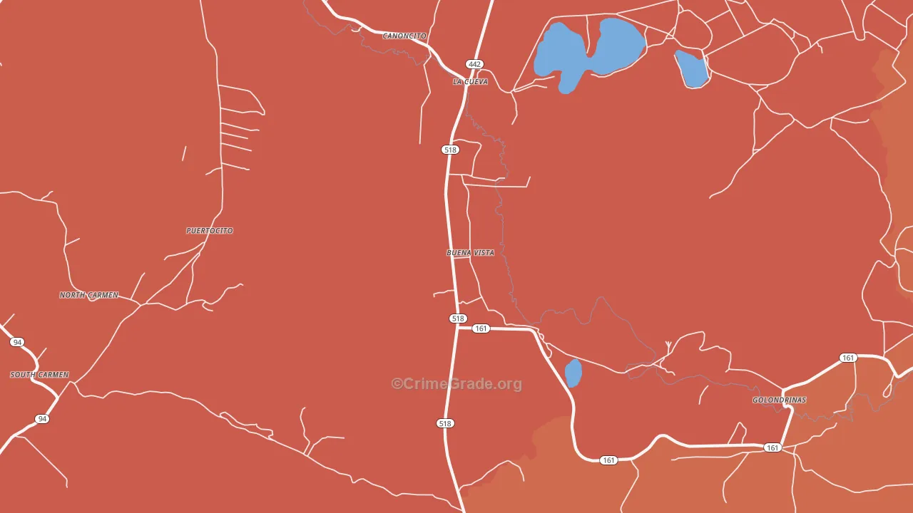 Buena Vista, NM Map of Murder Rates
