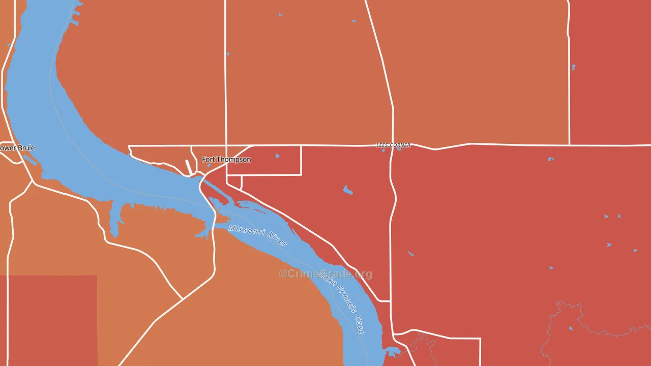 Buffalo County, SD Map of Murder Rates
