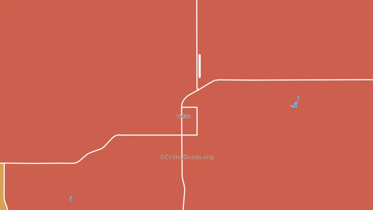 Buffalo, OK Map of Murder Rates