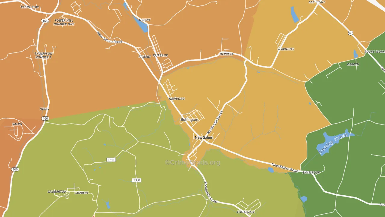Buffington, PA Map of Murder Rates