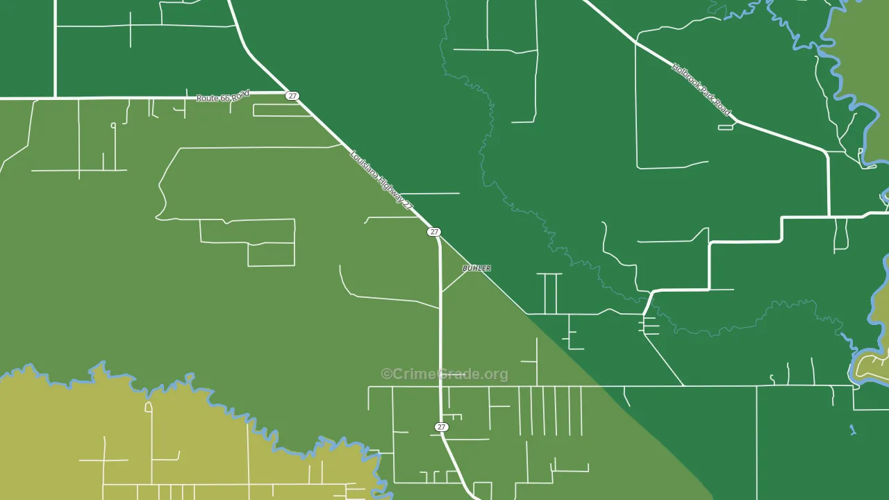 Buhler, LA Map of Murder Rates