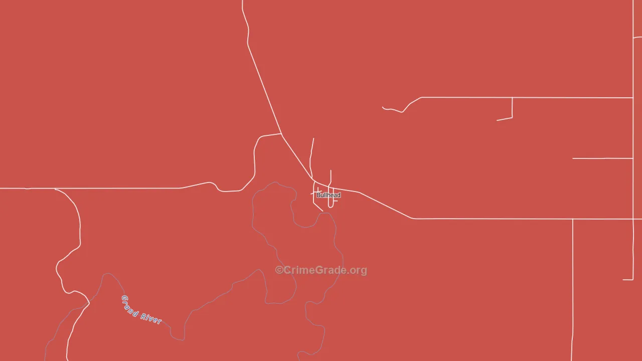 Bullhead, SD Map of Murder Rates